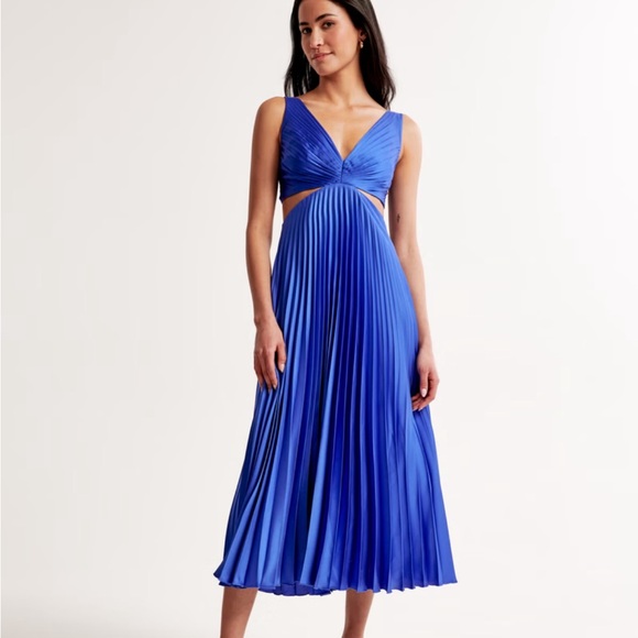 Abercrombie & Fitch Girls Pleated Skort Dress in Blue